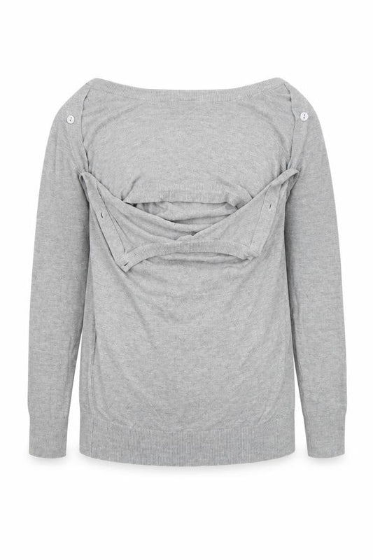 ESMARA Womens Grey   Pullover Jumper Size M