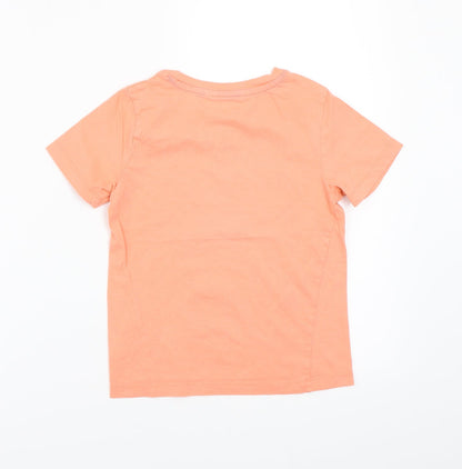 H&M Boys Orange   Basic T-Shirt Size 5 Years