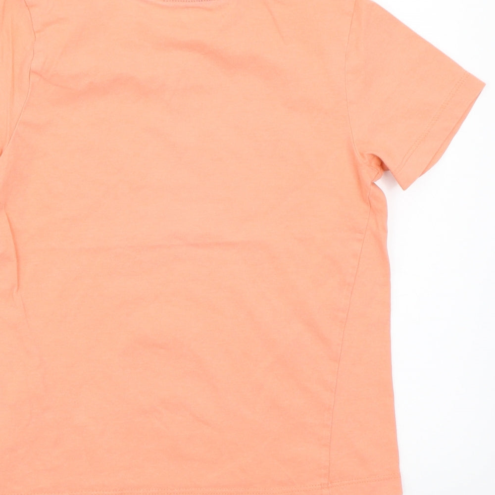 H&M Boys Orange   Basic T-Shirt Size 5 Years