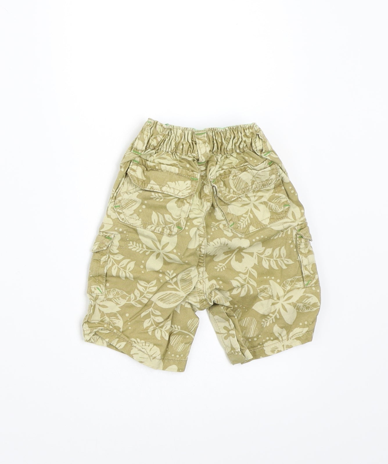Gap Boys Green Floral  Cropped Trousers Size 3-6 Months