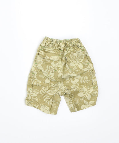 Gap Boys Green Floral  Cropped Trousers Size 3-6 Months