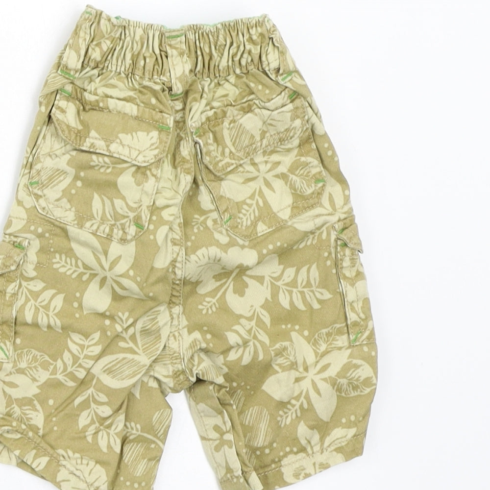 Gap Boys Green Floral  Cropped Trousers Size 3-6 Months