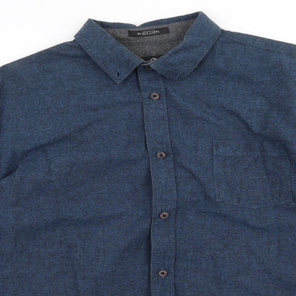 Rhino Mens Blue    Button-Up Size XL