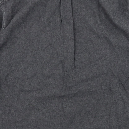 Mens UK Size M Gap Grey  Button-Up Sleeveless Casual Shirt