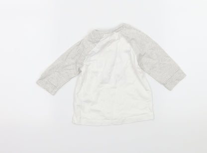 George Baby White  Jersey Basic T-Shirt Size 0-3 Months  - I Woke up Like this
