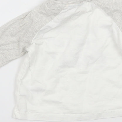 George Baby White  Jersey Basic T-Shirt Size 0-3 Months  - I Woke up Like this