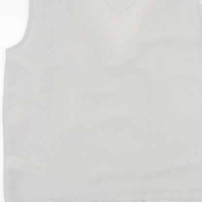 Womens UK Size 10 Dorothy Perkins Grey Basic Tank