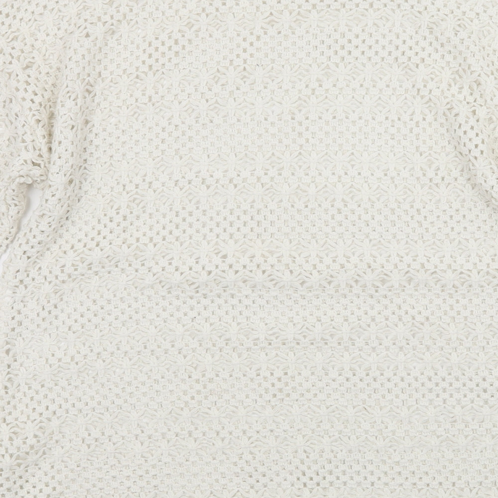 NEXT Womens White  Knit Pullover Jumper Size 18