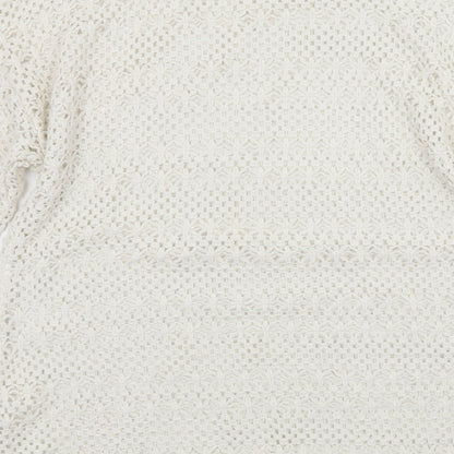NEXT Womens White  Knit Pullover Jumper Size 18