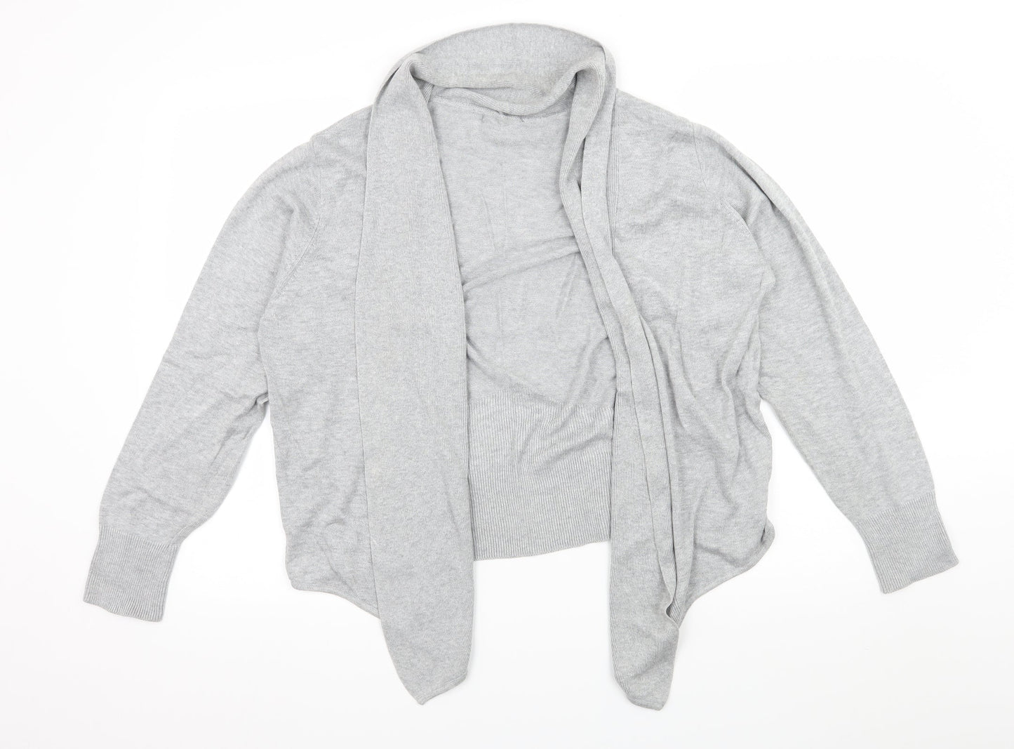 BHS Womens Grey  Knit Cardigan Jumper Size 18