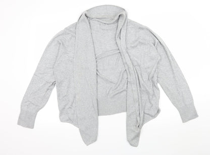 BHS Womens Grey  Knit Cardigan Jumper Size 18