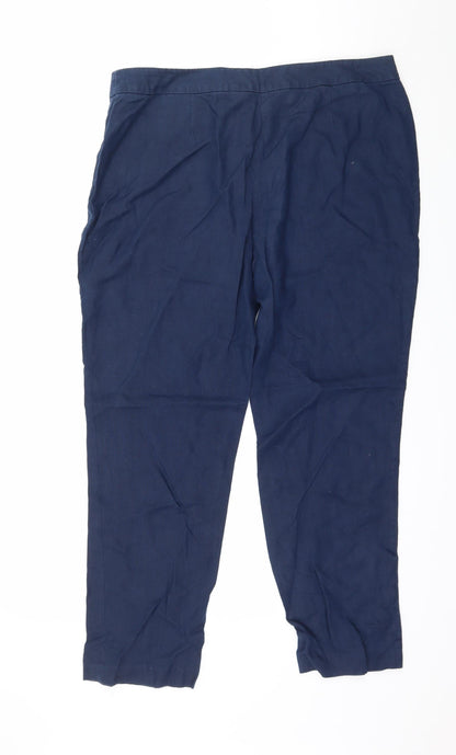 TU Womens Blue   Trousers  Size 14 L26 in