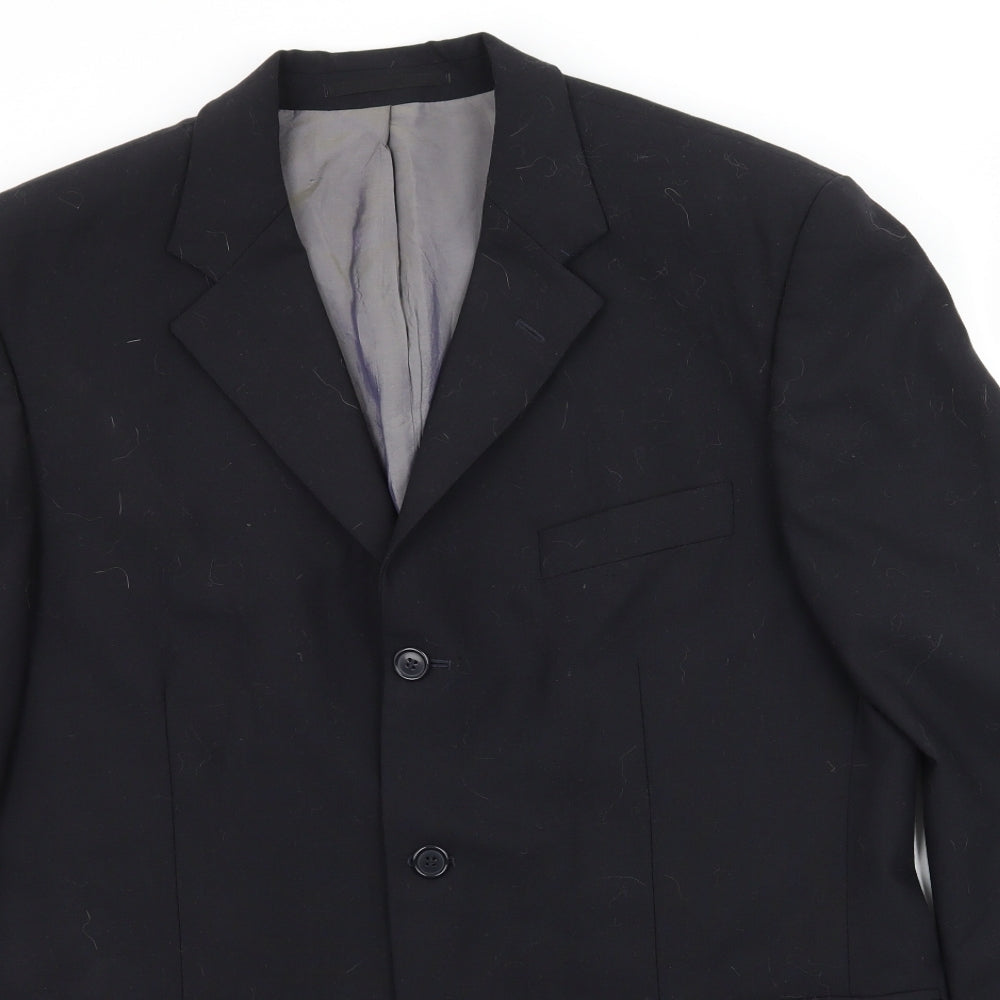 Mens UK Size L Karl Jackson Regular Blue Suit Jacket
