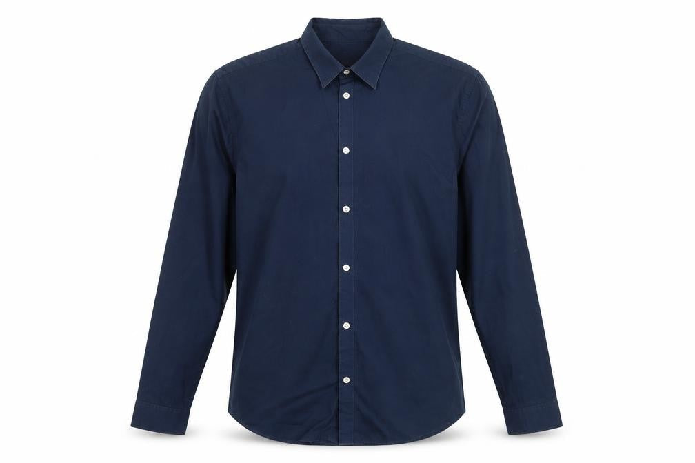 Mens UK Size XL H&M Blue  Button-Up Long Sleeve Casual Shirt