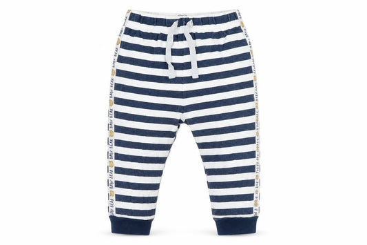 studio baby Boys Blue Striped Jersey Cami Pyjama Pants Size 12-18 Months  - Bear