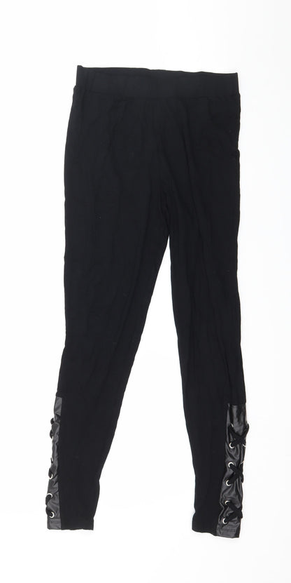 Womens UK Size 8 Select  Capri Black Leggings