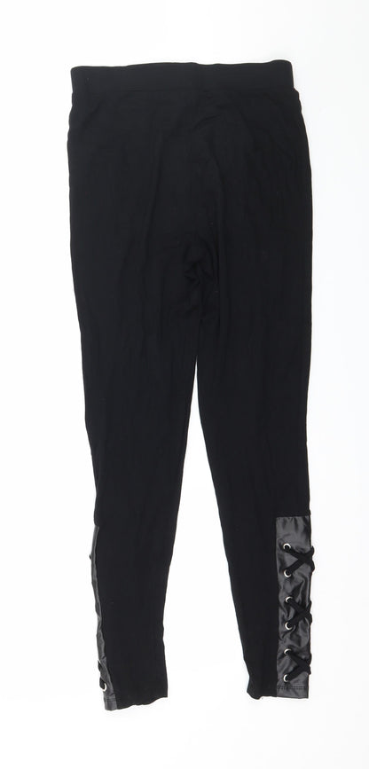 Womens UK Size 8 Select  Capri Black Leggings