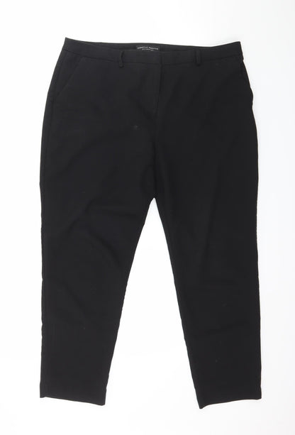 Womens UK Size 14 Dorothy Perkins Regular Fit  Black Trousers