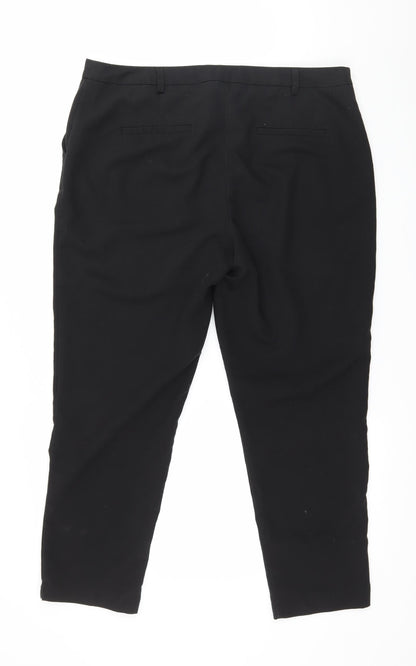 Womens UK Size 14 Dorothy Perkins Regular Fit  Black Trousers