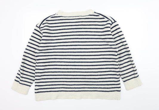 Atmosphere Womens Ivory Striped Knit Pullover Jumper Size 18