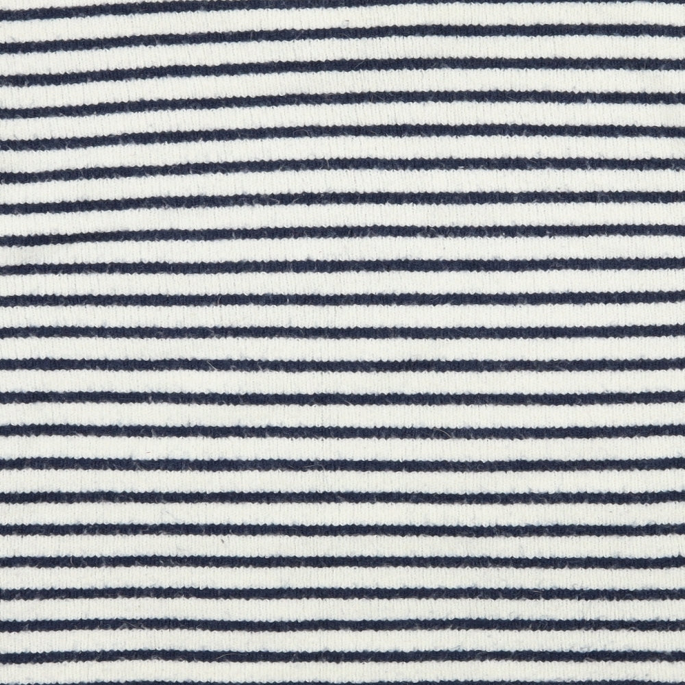 Brand and care label for Atmosphere women’s ivory striped knit jumper, size UK 18