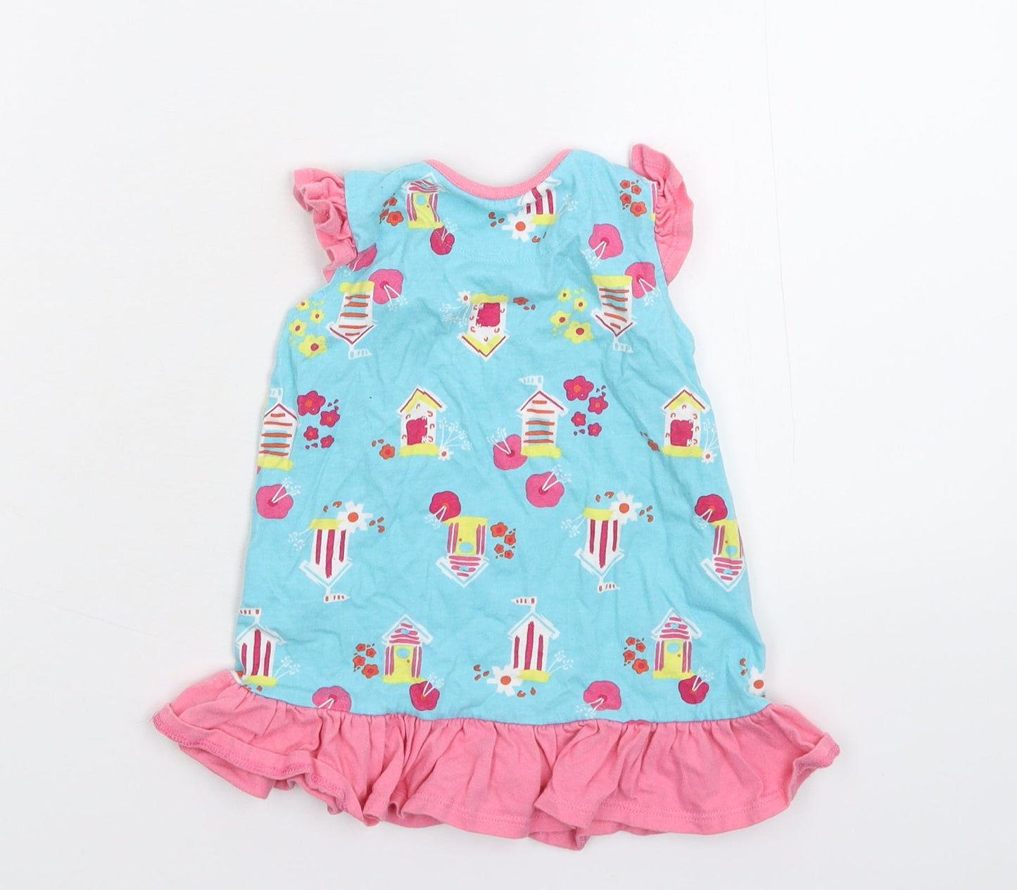 Ladybird Girls Multicoloured   T-Shirt Dress  Size 12-18 Months