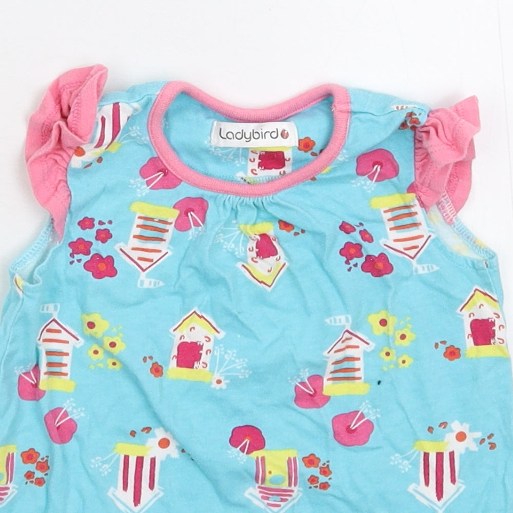 Ladybird Girls Multicoloured   T-Shirt Dress  Size 12-18 Months