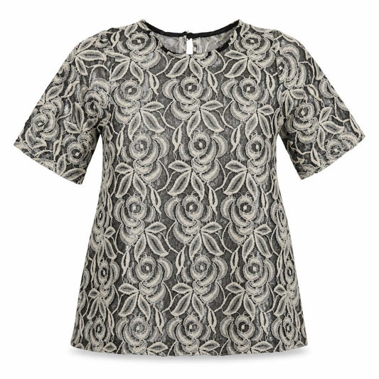 Pins & Needles Womens Grey Floral Knit Pullover Jumper Size S
