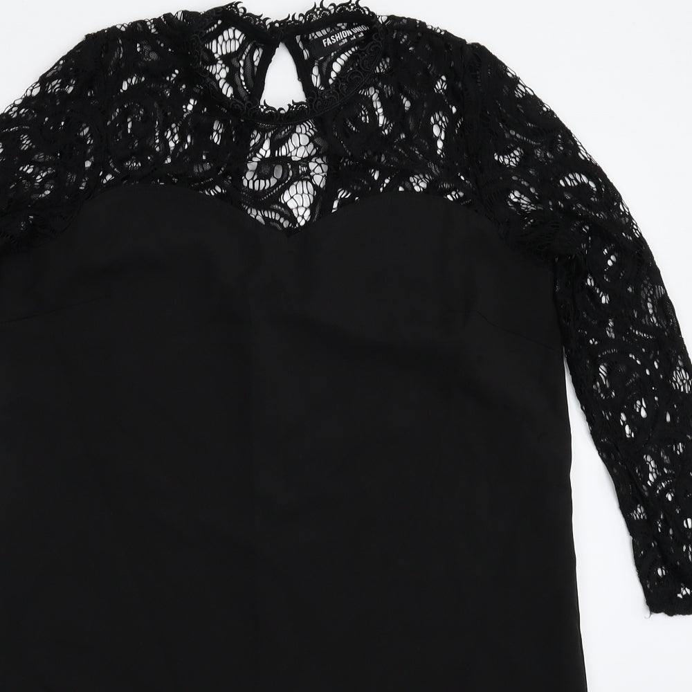Fashion Union Womens Black   Mini  Size 8