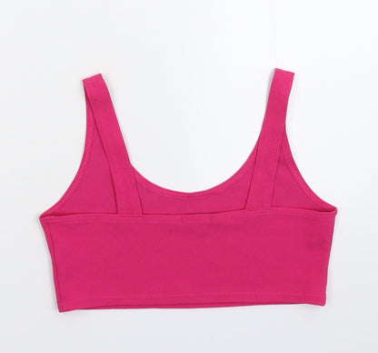 Boohoo Womens Pink   Cropped Tank Size 12