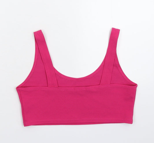 Boohoo Womens Pink   Cropped Tank Size 12