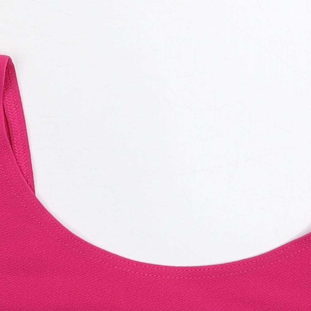 Boohoo Womens Pink   Cropped Tank Size 12