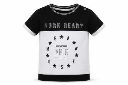 Front view of Primark Baby Multicoloured Basic T-Shirt, size 6-9, Months