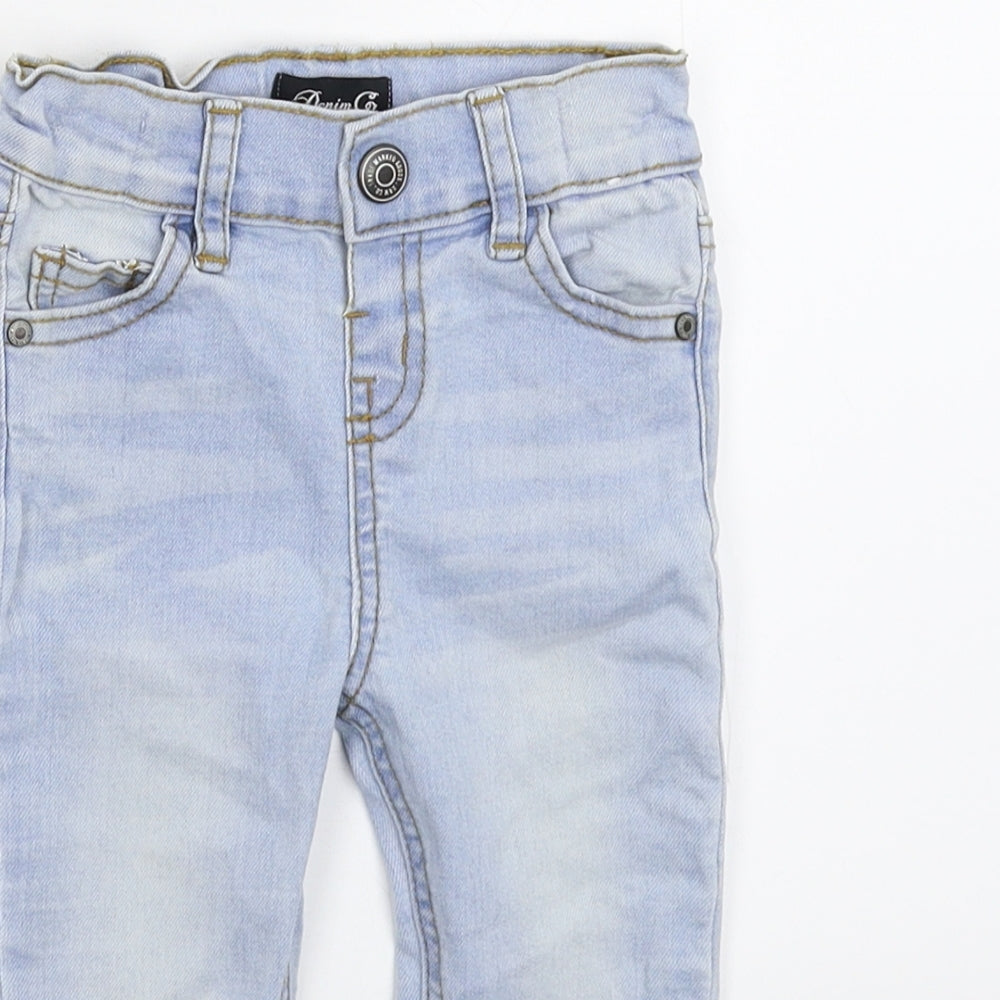 Denim & Co. Baby Blue  Denim Capri Jeans Size 9-12 Months