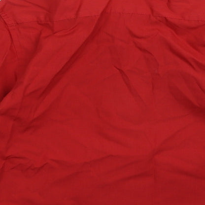 Banner Girls Red   Basic Button-Up Size S