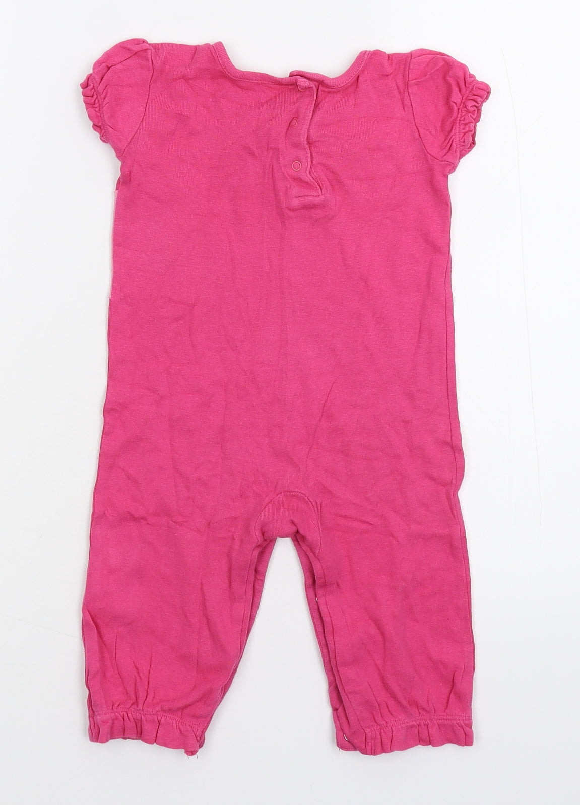 Gymboree Girls Pink Floral  Babygrow One-Piece Size 9-12 Months