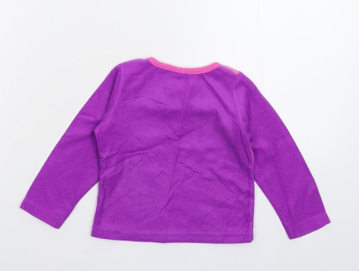 Nickelodeon Girls Multicoloured  Fleece Pullover Jumper Size 2 Years