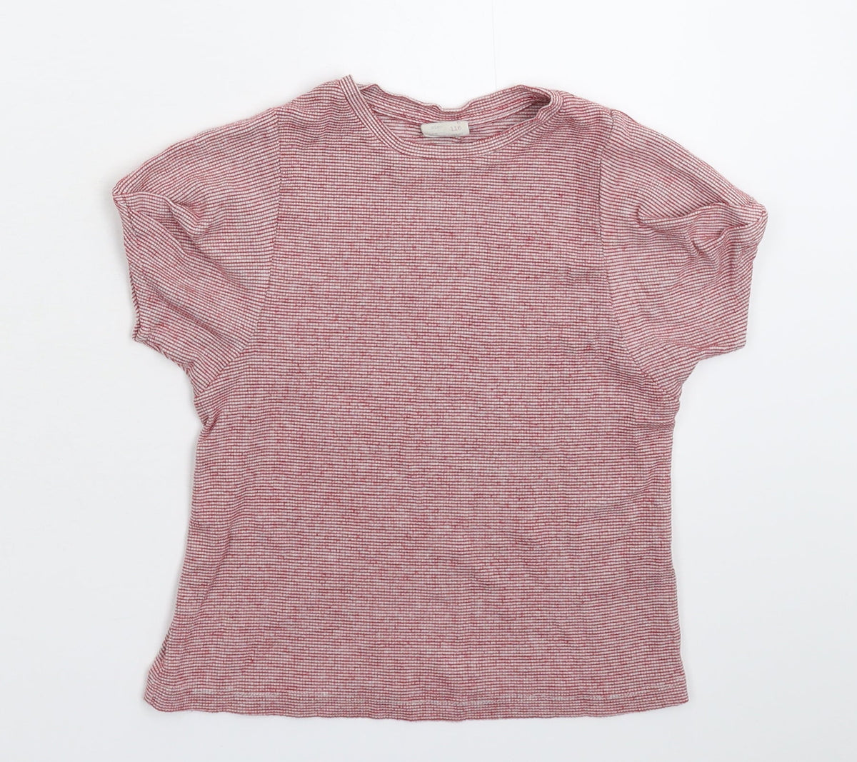 Additional front view of Zara girls’ pink basic t-shirt, size 6, years