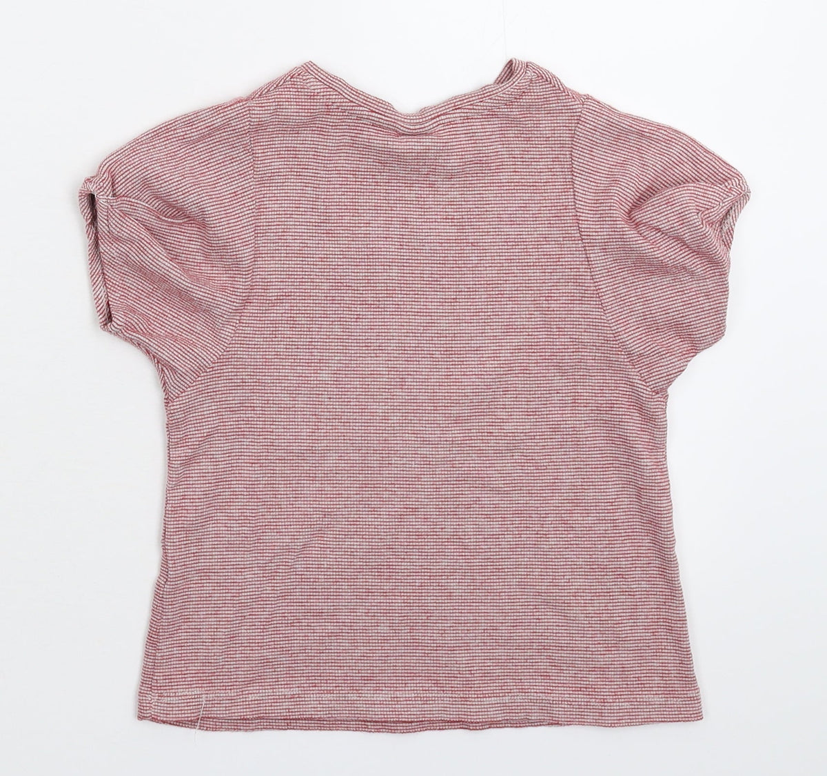 Back view of Zara girls’ pink basic t-shirt, size 6, years