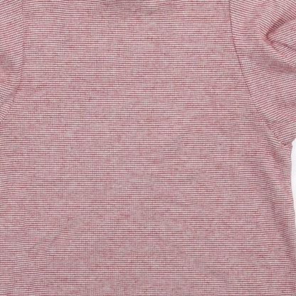Brand and care label for Zara girls’ pink basic t-shirt, size 6, years