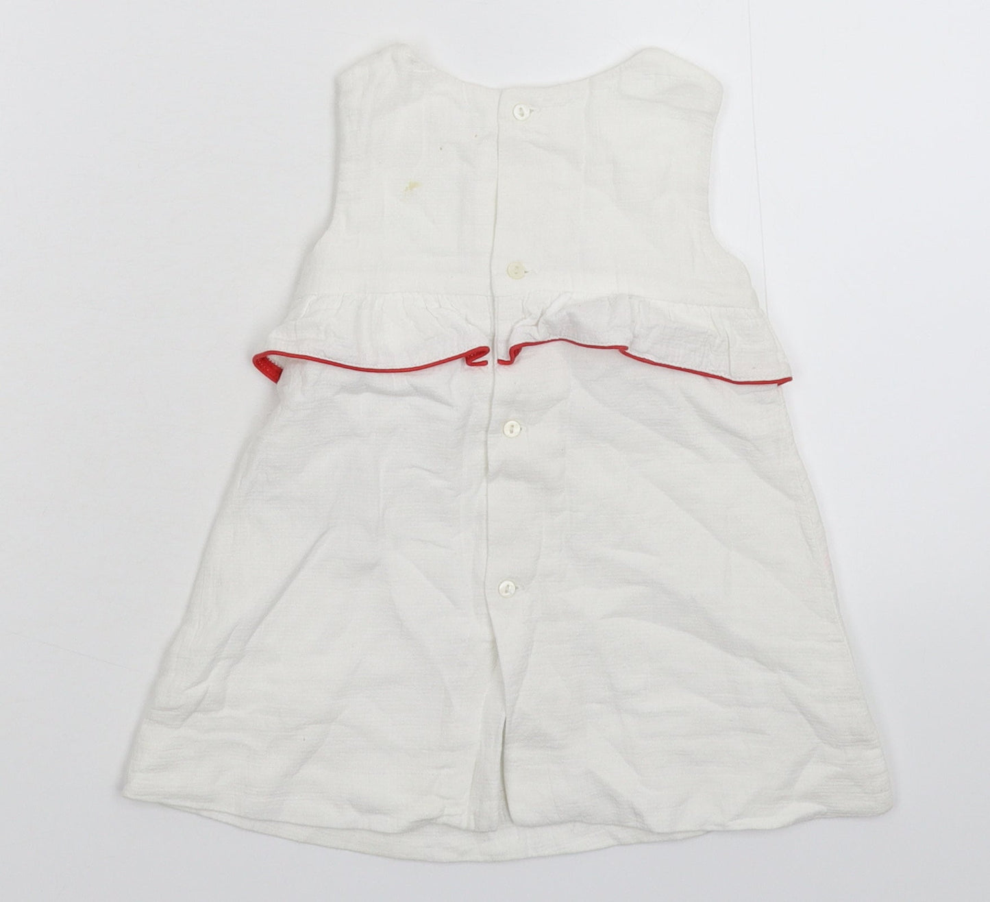 Zara Girls White   Fit & Flare  Size 12-18 Months