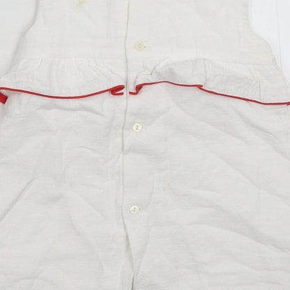 Zara Girls White   Fit & Flare  Size 12-18 Months