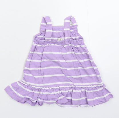 Old Navy Girls Purple Striped  Tank Dress  Size 3-6 Months