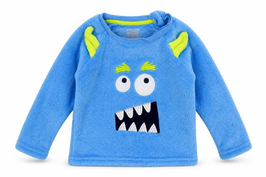 Primark Baby Blue Solid Fleece Cami Pyjama Top Size 12-18 Months