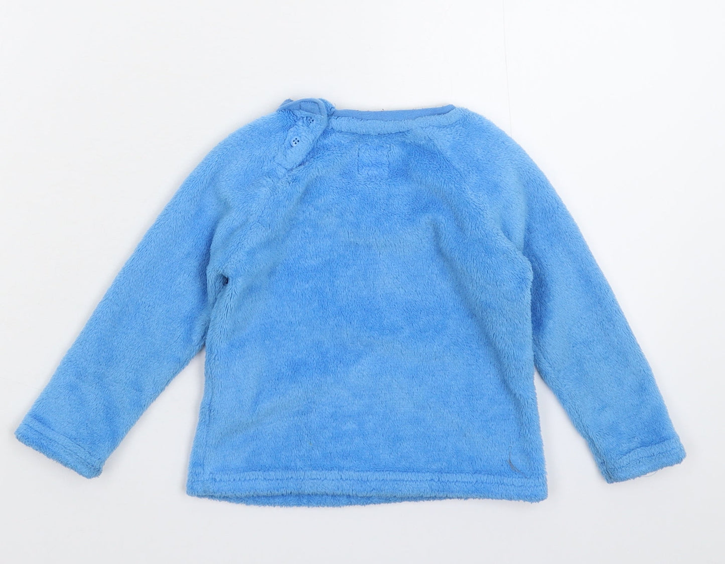 Primark Baby Blue Solid Fleece Cami Pyjama Top Size 12-18 Months