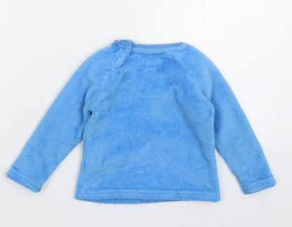 Primark Baby Blue Solid Fleece Cami Pyjama Top Size 12-18 Months