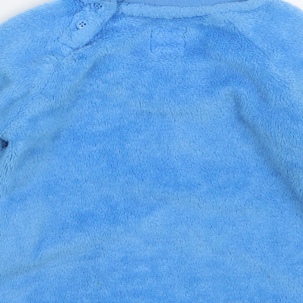 Primark Baby Blue Solid Fleece Cami Pyjama Top Size 12-18 Months