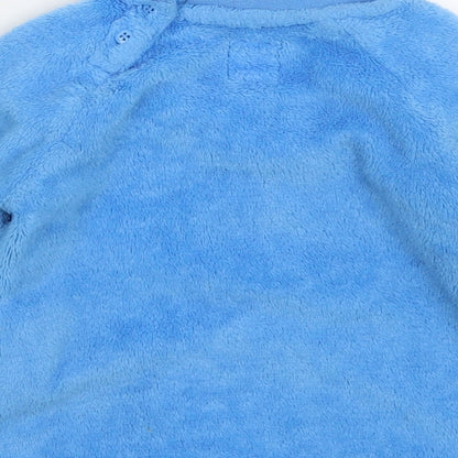 Primark Baby Blue Solid Fleece Cami Pyjama Top Size 12-18 Months