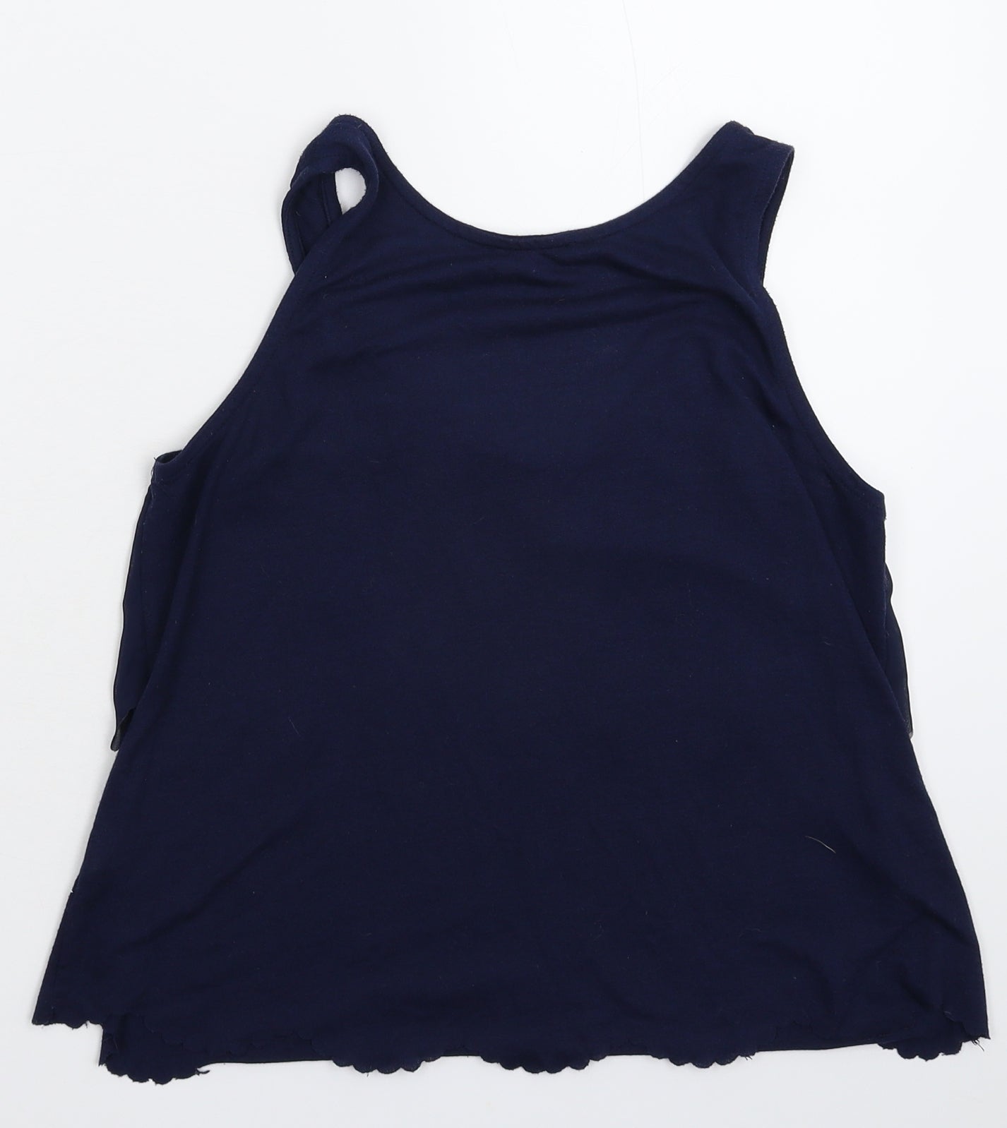 Womens UK Size 10 River Island Blue Basic Tank