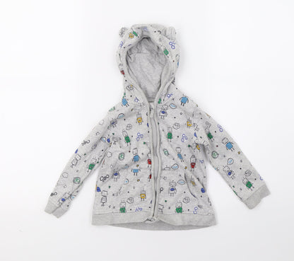George Baby Grey   Pullover Jumper Size 12-18 Months  - SpaceMan Hoodie